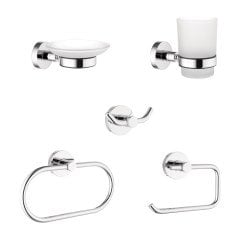 D100 Bathroom Accessory Set (5 Pcs)