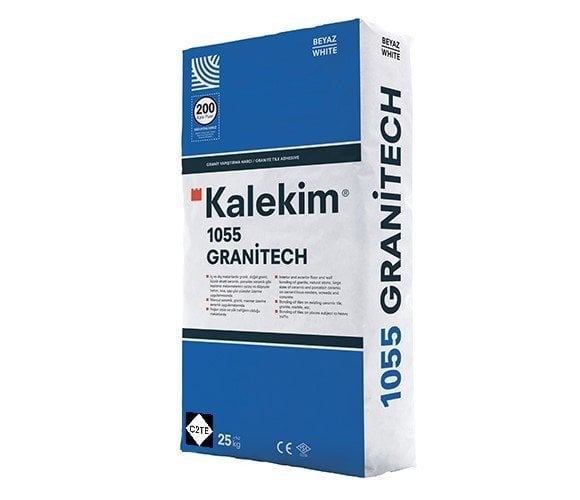 1055 Granitech - Granit Yapıştırma Harcı (Beyaz) C2TE